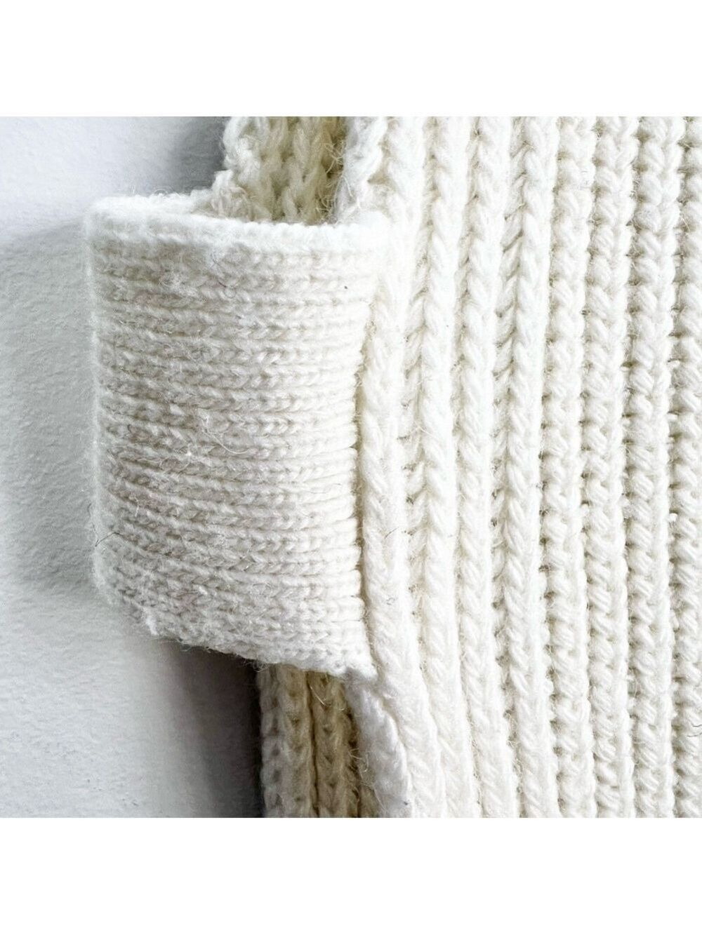 StilEstro Italy ivory cowl neck wool alpaca blend open side sleeveless sweater - Picture 11 of 14